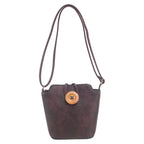 Women's Bessie London Small Button Cross Body Bag BW3630 - Purple