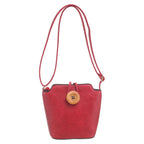 Women's Bessie London Small Button Cross Body Bag BW3630 - Red