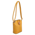 Women's Bessie London Small Button Cross Body Bag BW3630 - Yellow