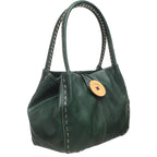 Women's Bessie London Button Shoulder Bag BW446 - Seaweed