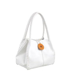Women's Bessie London Button Shoulder Bag BW446 - White