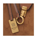 Women's Bessie London Suede Shoulder Bags BW6981 - Tan