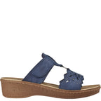 Women's Jo & Joe Gibraltar Lightweight Wedge Mule Sandals - Navy