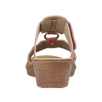 Women's Jo & Joe Gibraltar Lightweight Wedge Mule Sandals - Red
