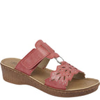 Women's Jo & Joe Gibraltar Lightweight Wedge Mule Sandals - Red