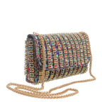 Women's Bessie London Studded Flap Over Evening Bag HB1144 - Multi