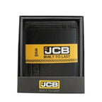 Men's JCB Black Leather Removable Sleeve RFID Safe Credit Card Blocking Wallet JCBNC52 - Black