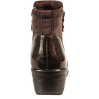 Women's Jo & Joe Jemima Twin Zip Wedge Heel Ankle Boots - Brown