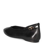 Women's Tamaris 1-22161-45 Pointed Toe Ballerina Leather Pump Shoes K 23 - Black