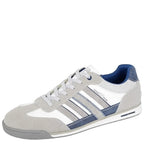 Men's ROUTE 21 Retro 6 Eye Lace Up Leisure Trainers M540G - White