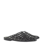 Women's TRUFFLE Collection Closed Mule Jelly Sandals MP1 - Black