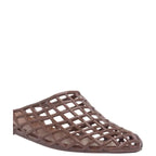 Women's TRUFFLE Collection Closed Mule Jelly Sandals MP1 - Brown
