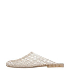 Women's TRUFFLE Collection Closed Mule Jelly Sandals MP1 - Gold