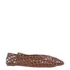 Women's TRUFFLE Collection Ballet Pump Jelly Shoes MP3 - Brown