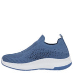 Women's Urban Jacks Negroni Lightweight Slip-On Pump Trainers - Denim