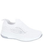 Women's Urban Jacks Negroni Lightweight Slip-On Pump Trainers - White
