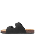 Women's TRUFFLE Collection Olsen Double Strap Open Toe Mules - Black