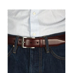 Men's Loake Philip Leather Belts - Burgundy 40" / 100cm