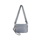 Women's Long & Son Small Lightweight Nylon Cross Body Bag RF8841 - Grey Blue