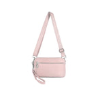 Women's Long & Son Small Lightweight Nylon Cross Body Bag RF8841 - Pink