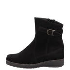 Women's Waldläufer Hoja 533913 165 001 Leather Nubuck Ankle Boots - Black