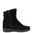 Women's Waldläufer Hoja 533913 165 001 Leather Nubuck Ankle Boots - Black