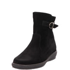 Women's Waldläufer Hoja 533913 165 001 Leather Nubuck Ankle Boots - Black