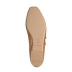 Women's Tamaris Lorita 1-22144-46 Double Strap Flat Ballerina Shoes - Cognac