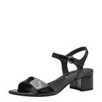 Women's Tamaris 1-28249-42 Block Heeled Sandals K 20 - Black Patent