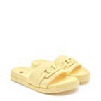 Women's HÖGL 3-100810 Gemma Slide Leather Mule Sandals HO 81 - Banana