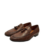 Men's Eye Smart Tassel Leather Loafers PC 14 - Brown