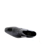 Men's VITELO Soft Leather and Patent Toe Cap Boots M 35 - Black