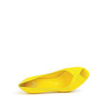 Women's EYE Peep-Toe High Heel Court Shoes F 112 - Yellow