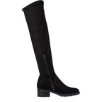 Women's Tamaris 1-25507-29 Over Knee Long Flat Boots - Black