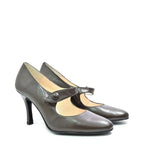 Women's EYE Mary Jane High Heel Leather Shoes H 3 - Brown