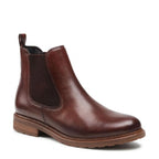 Women's Tamaris 1-25056-27 Chelsea Leather Ankle Boots - Muscat 356