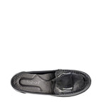 Women's Boulevard L 381 Twin Gusset Black Gloss Loafer Shoes - Black