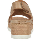 Women's Shoes By Emma Havana Lightweight Laser Cut Diamante Wedge Heel Sandals - Beige