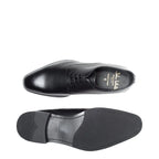 Men's John White Guelder Derby Leather Lace-Up Shoes - Black