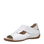 Women's Waldläufer Heliett 342004 Ranger Open-Toe Leather Sandals - White