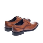 Men's John White Pembroke Derby Leather Shoes - Tan