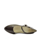 Women's EYE Mary Jane High Heel Leather Shoes F 104 - Brown