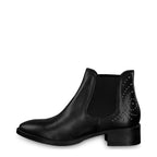 Women's Tamaris 1-25346-21 Stud Chelsea Leather Ankle Boots K 6 - Black