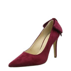 Women's Högl 4-109012 Pointed Leather Suede High Heel Court Shoes HO 51 - Red Raspberry