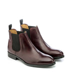 Men's EYE Croc & Leather Print Chelsea Boots 5442 TS 37 - Burgundy