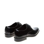 Men's John White Romsey Leather Derby Shoes - Black