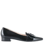 Women's Högl 8-102232 Essential Buckle Ballet Pump Shoes HO 73 - Black 0100
