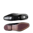 Men's John White Hercules Brogue Oxford Leather Shoes - Black