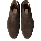 Men's Loake Chatsworth 1880 Leather Suede Chelsea Boots - Dark Brown