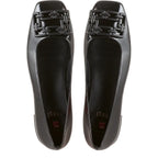 Women's HÖGL Anne 4-101044 Ballet Flat Pump Shoes HO 85 - Black